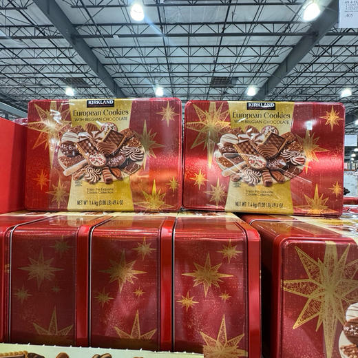 美国🇺🇸特价折扣340元🉐🉐直邮包税！Kirkland 多口味欧式比利时巧克力曲奇饼干礼盒。1.4公斤😋没有看错是 公斤 商品图5