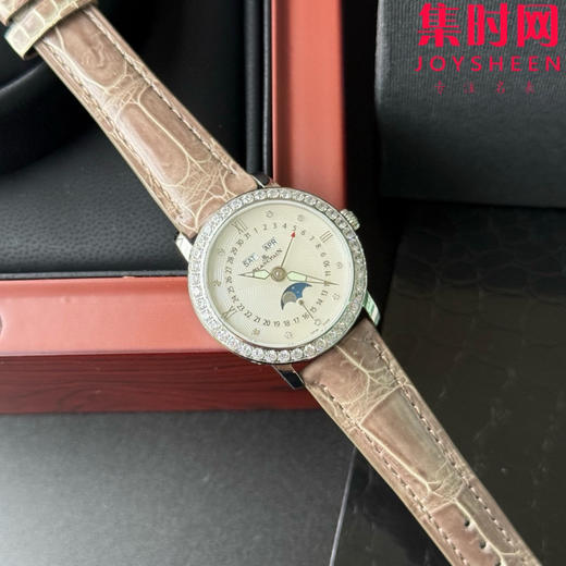 TWT宝珀月亮美人天然贝母盘女表（钻圈太阳纹雕刻面）女士机械腕表 女装3663全历月相腕表 表径35mm 商品图1