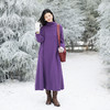 绽放723朵/绝绝紫堆领羊毛长裙·长款堆堆领毛织连衣裙女保暖裙子 商品缩略图2