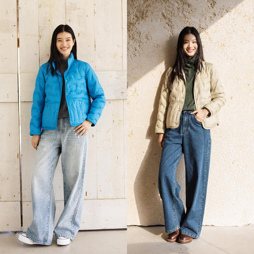 特绽放746朵/“轻气球”羽绒服·95白鹅绒双面半高领短款羽绒外套 商品图3