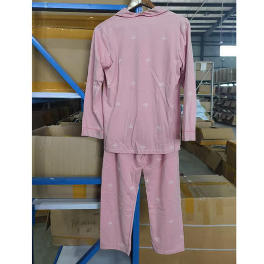 女士针织居家套装长袖长裤家居服女睡衣【M811120】 商品图1