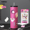 (包邮)花伴森bablov吸管保温杯630ML牛马贴纸（三种颜色） 商品缩略图2