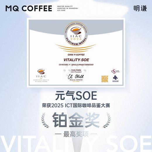 【元气SOE】明谦埃塞俄比亚日晒耶加雪菲精品咖啡豆单品意式200g/500g 商品图1