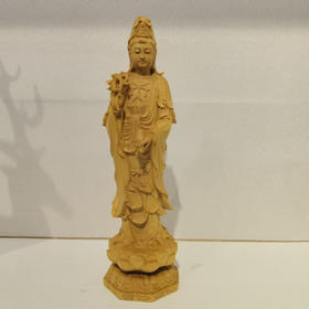 新款观音黄杨摆件