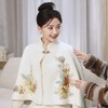 刺绣披肩新娘装，复合蕾丝长款旗袍两件套国风旗袍LJX-875 商品缩略图2