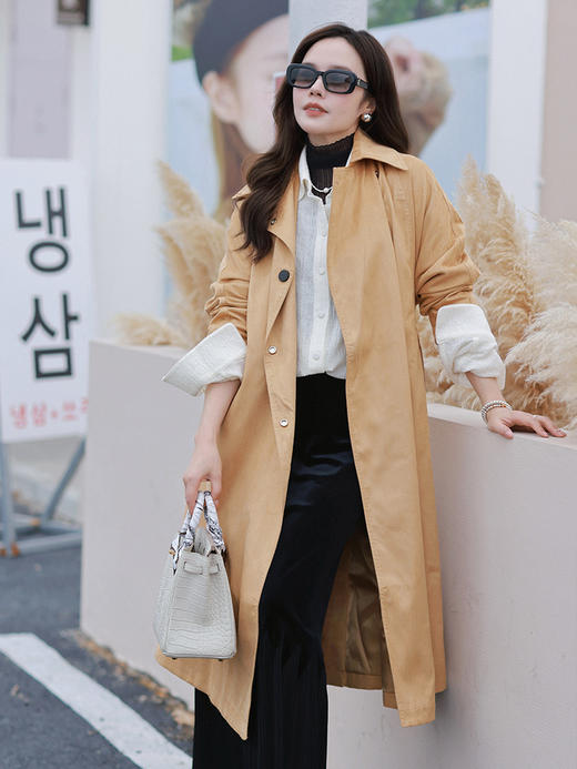 一姐私服  重磅麂皮绒风衣 把高级感和松弛感焊在身上 商品图2