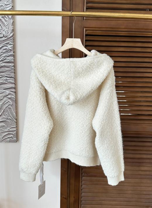 奶呼呼的羊羔毛拉链帽衫 商品图1