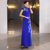鱼尾旗袍2025新款春季长款中老年文艺演出服走秀中国风旗袍连衣裙 商品缩略图1