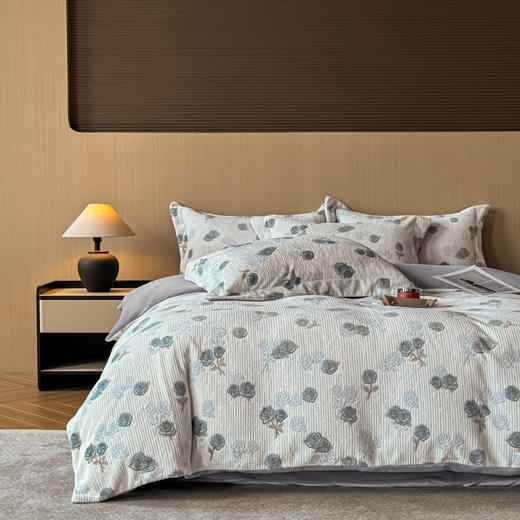 多喜爱 美眠康 牛奶绒绒套件 冰岛玫瑰池 商品图0