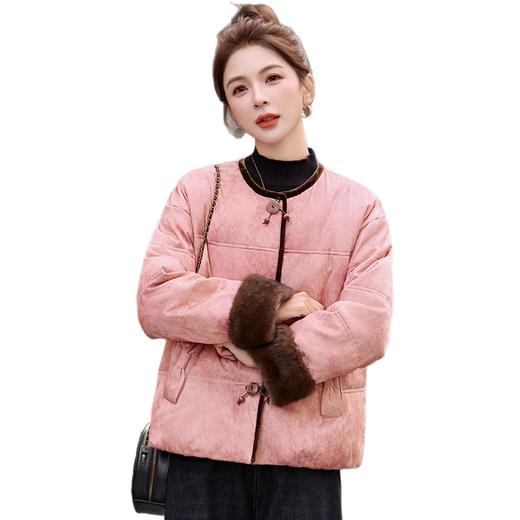 气质好看显瘦减龄复古时尚休闲范，新中式羽绒服女外套HR-808-1 商品图4