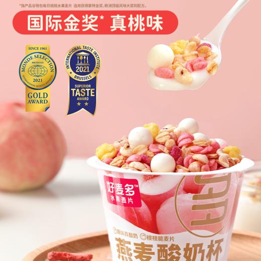 【0蔗糖低脂】好麦多桃桃酸奶杯燕麦杯碗懒人即食营养早餐165g*6杯专享 商品图4