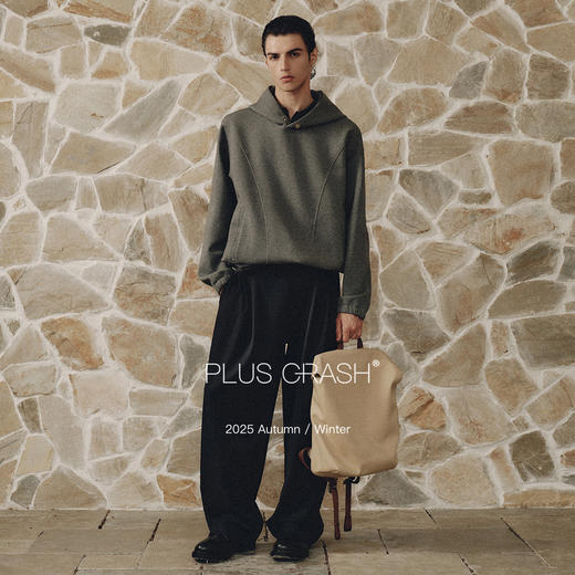 PLUS CRASH2025冬季加厚空气层松弛百搭保暖宽松多片裁剪男女套装 商品图0