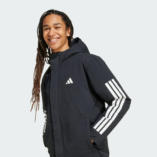 Adidas阿迪达斯INSULATED HOODED JACKET男子 拒水防风保暖运动休闲连帽夹克外套JY8303 商品图7