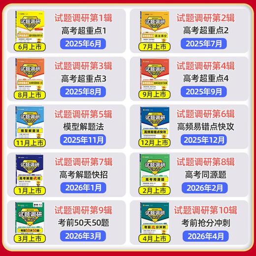 2026天星教育试题调研第4期第四辑语文数学英语物理化学生物政治历史地理高考超重点练习册 商品图1