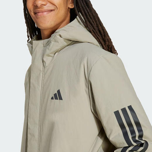 Adidas阿迪达斯男子运动型格系列 3S HOODED INS J 短棉服 JY8305 商品图3