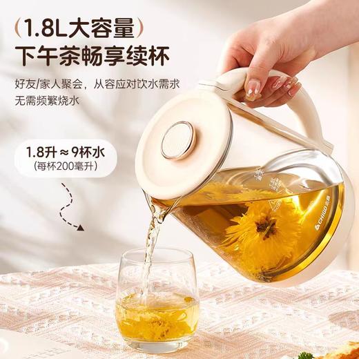 志高志高（CHIGO）养生壶多功能家用花茶壶1.8L大容量烧水壶_煮茶器智能预约煮茶壶_办公室电水壶_白色_1.8L 商品图3