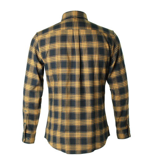 Marco Azzali 黄色格子长袖衬衫 CC55197B8 商品图1