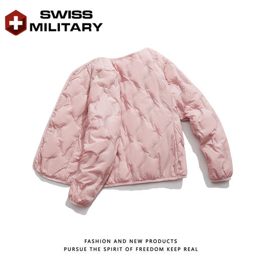 瑞士军工SWISS MILITARY秋冬季新款轻薄羽绒服男女款白鸭绒圆领羽绒服外套 商品图2