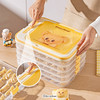 摩登主妇黄油小熊饺子冷冻收纳盒冰箱专用食品级馄饨保鲜盒 商品缩略图1