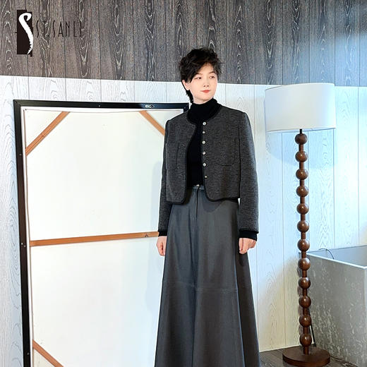 ST.SANLI【成衣系列】时尚 小香风立体剪裁工艺上衣GA124A08 商品图0