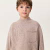 马克珍妮男童立体口袋绵羊毛针织衫2025年冬装新款551890 商品缩略图3
