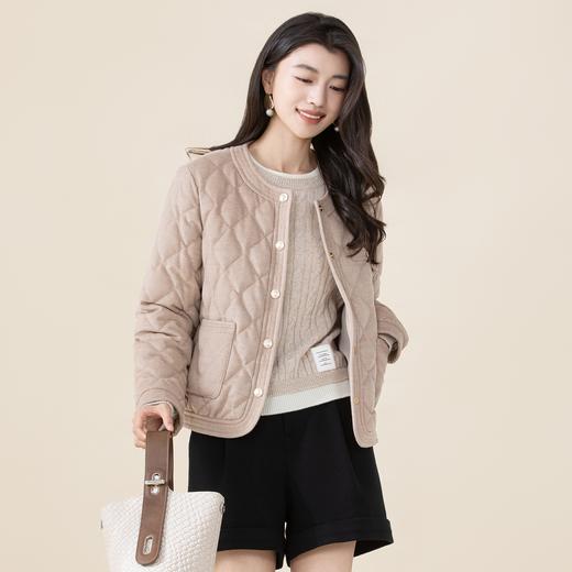 SRR8BE125诗梦柔光米小香风羽绒服 商品图1