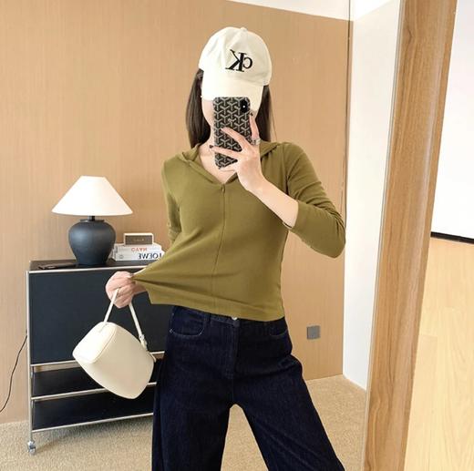 【高品质私服】【半门襟拉链显瘦连帽卫衣】彭于晏代工厂上新！定纺软糯羊毛，六色可选【无标出货 介意慎拍】WD 商品图2