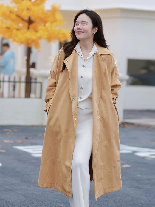 一姐私服  重磅麂皮绒风衣 把高级感和松弛感焊在身上 商品图0