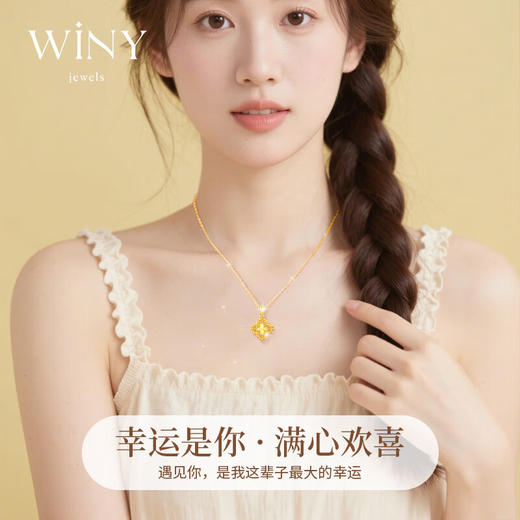 Winy s925银金缕织锦项链送老婆/闺蜜/妈妈生日节日礼物 商品图5