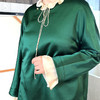 ST.SANLI【定制系列】新中式风格斜门襟珍珠扣薄棉服GA325Q02 商品缩略图3