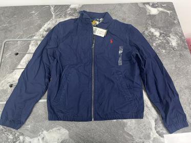 瑕疵Polo Ralph Lauren 大童装春秋纯棉刺绣小马标拉链翻领夹克外套