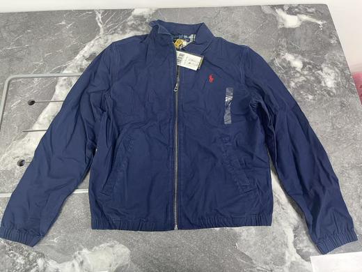 瑕疵Polo Ralph Lauren 大童装春秋纯棉刺绣小马标拉链翻领夹克外套 商品图0