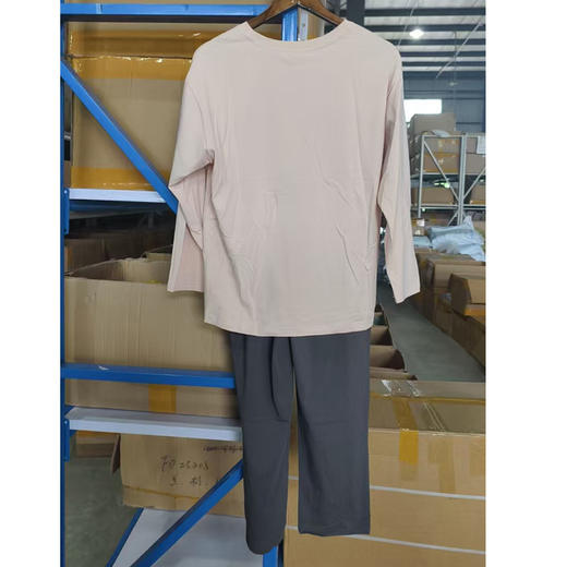 女士棉氨联名家居服套装套头睡衣长袖长裤套装【M871769】 商品图1