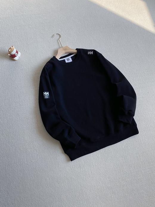 HH/海丽汉森 男子冬季加绒加厚圆领卫衣，立体硅胶印花 商品图3