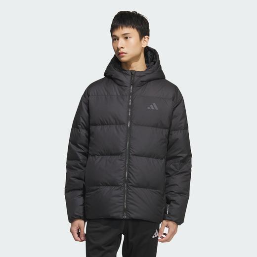 Adidas阿迪达斯BASIC DOWN JACKET 男子拒水防风保暖连帽600蓬鸭绒羽绒服KC2478 商品图4