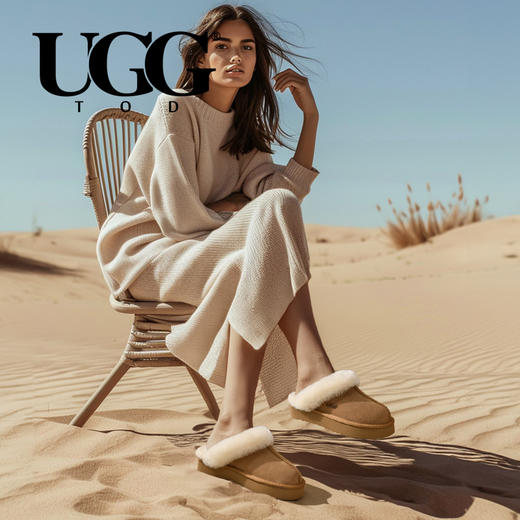 【品牌直发】UGG厚底包头羊毛拖鞋AU23YT21 商品图4