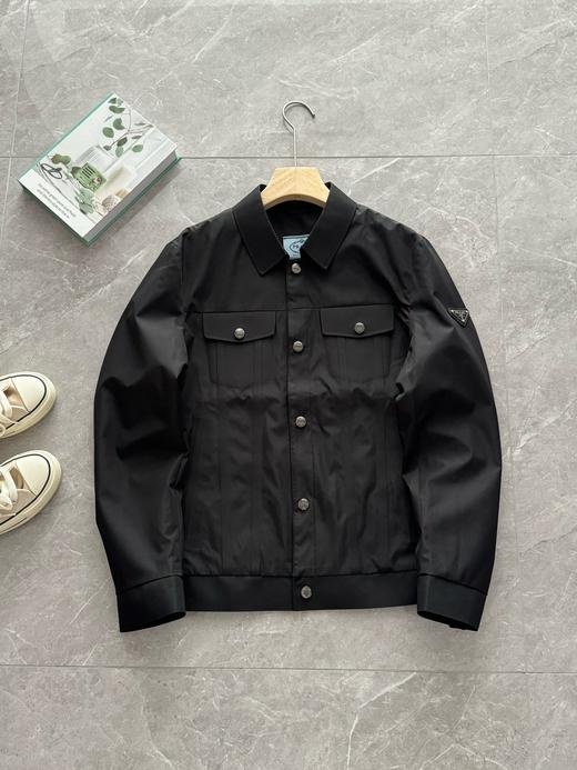 潽拉达工装风夹克25春季新款翻领轻商务口袋装饰休闲外套男 商品图1