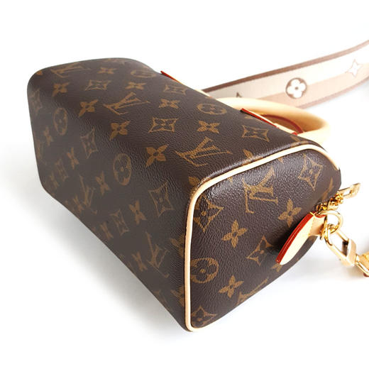 【99新】LV路易威登M46222 Speedy系列 芯片款老花奶茶色肩带20手提单肩包女士251025NJT16 商品图7