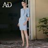 AD空姐制服职业套装高端粉色连衣裙女2024新款名媛范假两件西装裙 商品缩略图3