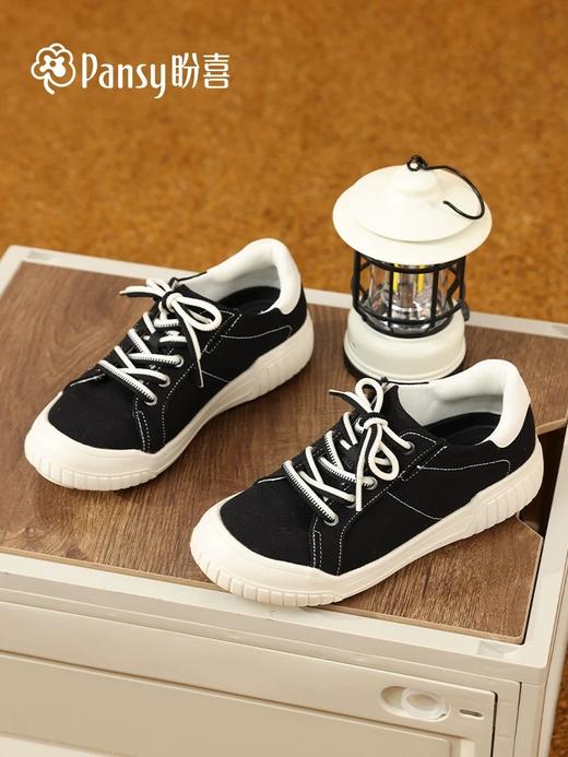Pansy盼喜日本帆布鞋好穿脱休闲百搭超轻舒适板鞋 HD4292 商品图0