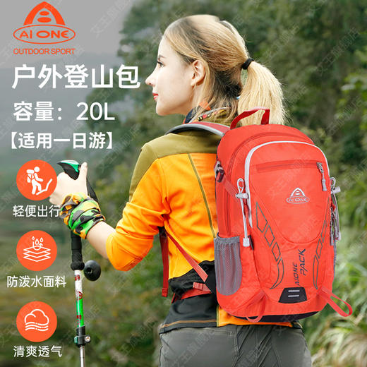 艾王20升登山包男女轻便户外背包多功能短途旅行双肩包20升户外旅行包 商品图1
