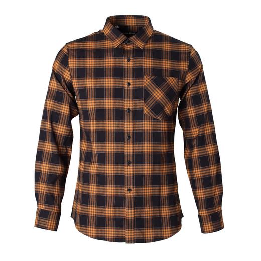 Marco Azzali 黄色格子长袖衬衫 CC55198B8 商品图0