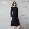 AD2024秋季新款格雷系修身通勤西装连衣裙a字裙女御姐范职业裙子 商品缩略图0
