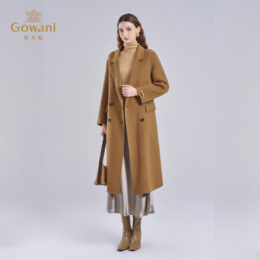 【100%绵羊毛】乔万尼双面羊毛大衣女新款秋冬韩系温柔高级感EF4A149 商品图3