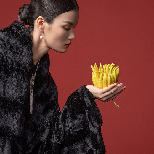 【林栖设计小店】环保皮草外套上衣复古优雅2025秋冬新款大衣1954013 商品图7