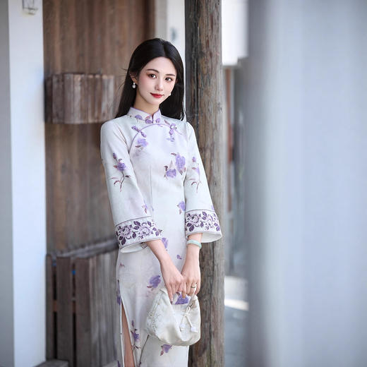 时尚改良年轻少女款旗袍，宽松版日常可穿旗袍连衣裙LJX-854 商品图1