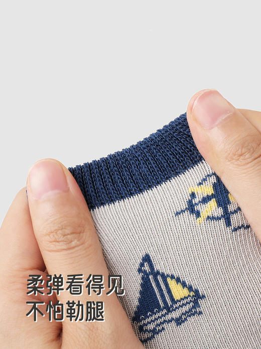 英氏儿童厚袜秋冬7A抗菌保暖简约百搭新款婴儿短袜子YIWBJ4R167A 商品图3