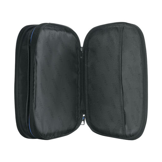 Victas维克塔斯乒乓球拍套双层方形球拍包便携收纳耐磨VC643蓝色黑色 商品图3