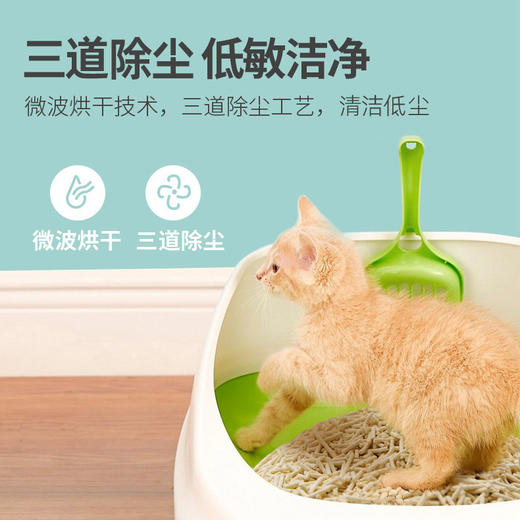 【周末福利】豆腐猫砂 原味 活性炭 混合三种可选  4 包装【每包6L 4.4斤装】 商品图2