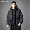 PINLI品立2025冬季新款工装大口袋长款棉衣男士宽松连帽棉服外套GD253105168 商品缩略图3